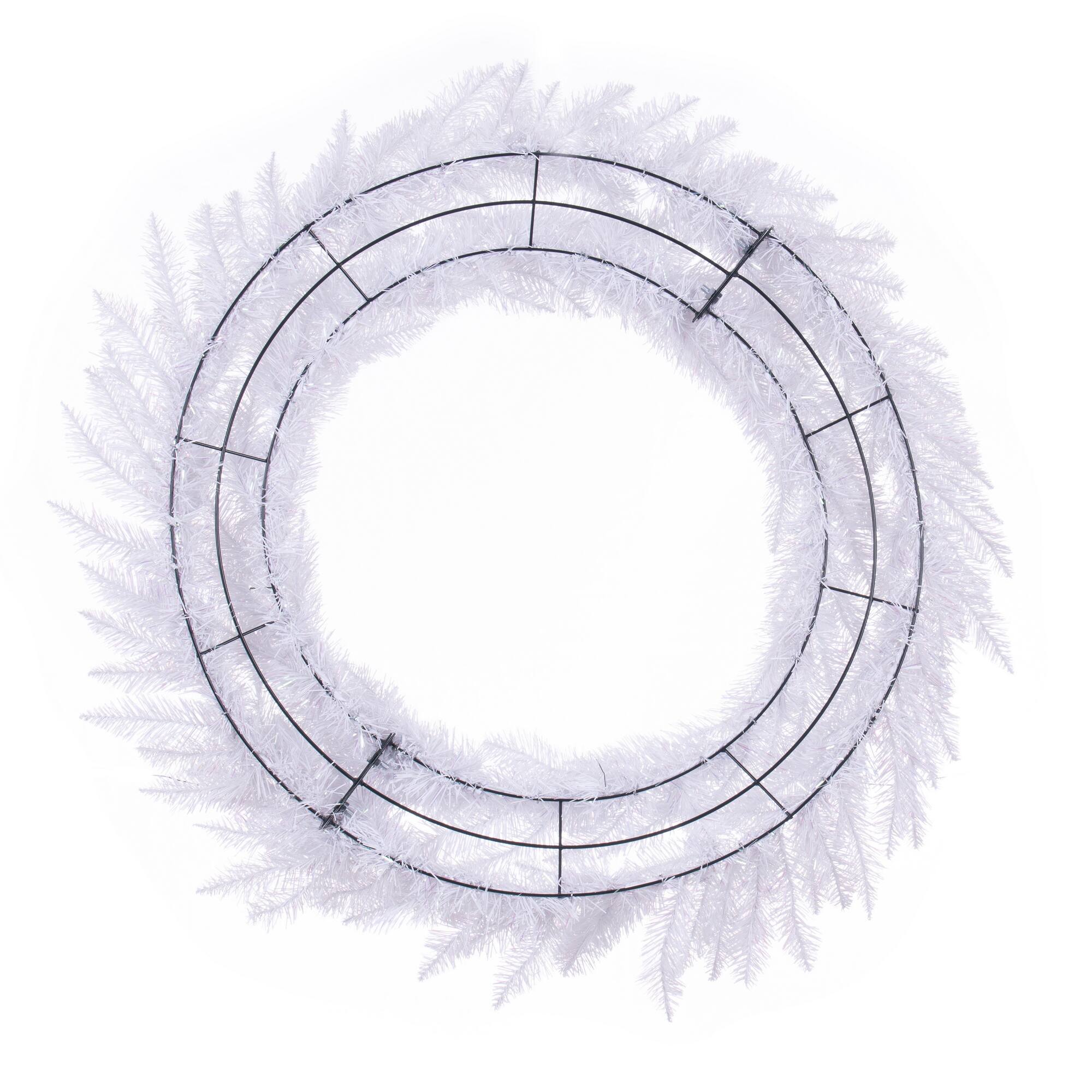 48" Sparkle White Spruce Christmas Wreath